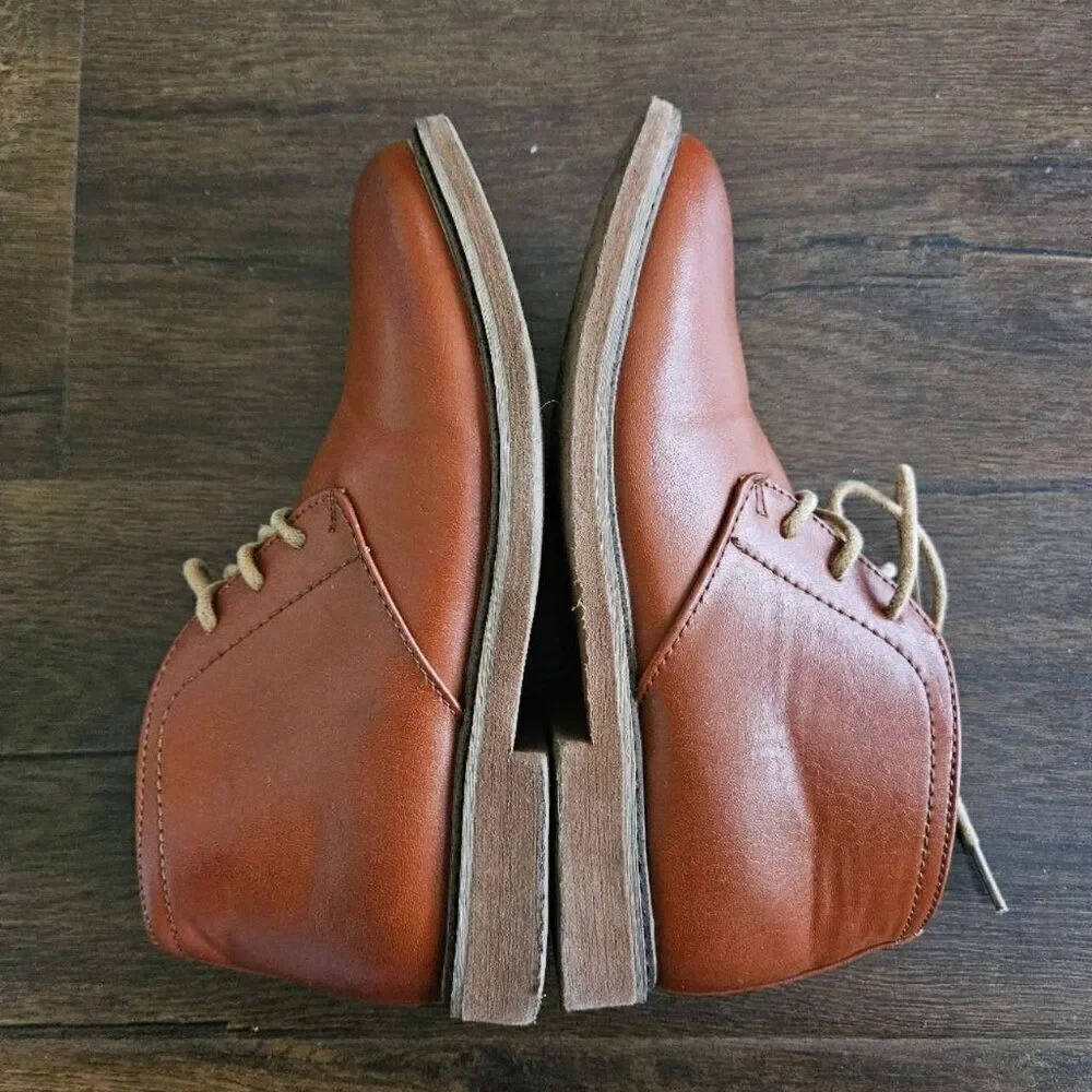 deer stags kids Ballard Dress Comfort Chukka Boot in Luggage M size 1